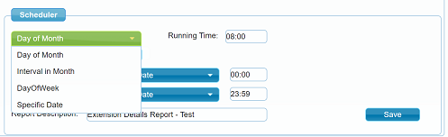 screenshot showing XT2 dashboard for call reporting