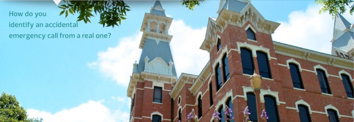 University Background with blue sky