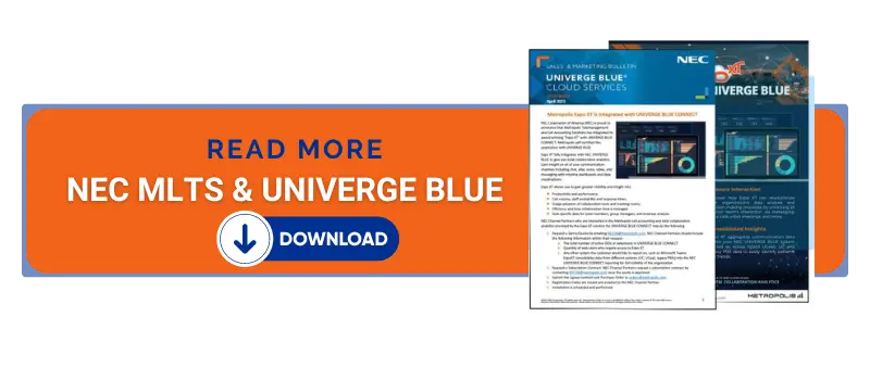 NEC report for UNIVERGE BLUE from NEC Corp