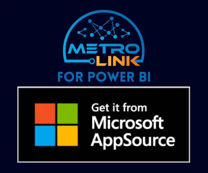 MetroLink for Power BI image with AppSource logo